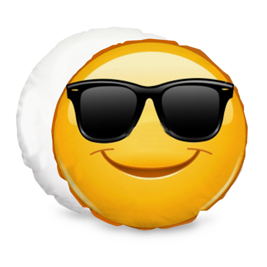 Cuscino Emoji federa faccina yeah personalizzabile