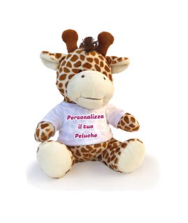 PELUCHE Giraffa CON T-SHIRT PERSONALIZZABILE