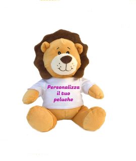 PELUCHE leone CON T-SHIRT PERSONALIZZABILE