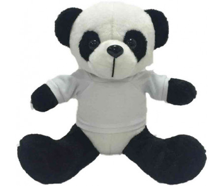 PELUCHE orso panda CON T-SHIRT PERSONALIZZABILE