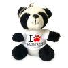 portachiavi peluche orso panda CON T-SHIRT PERSONALIZZABILE