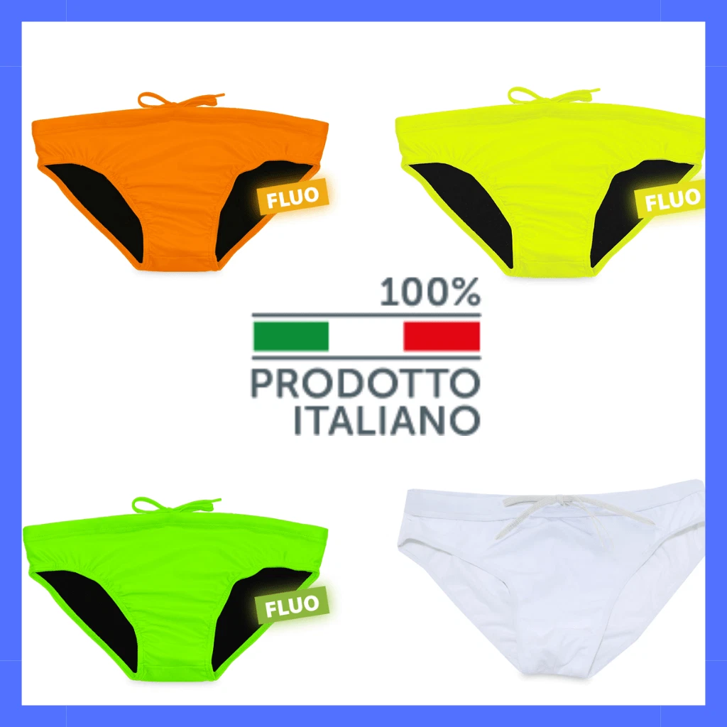 Costume da Bagno Uomo Slip Mare Piscina Spiaggia con laccio elasticizzato in Lycra